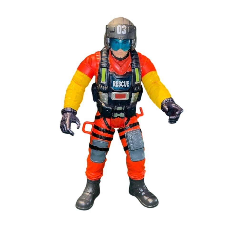 Chap‎ Mei Rescue Pilot 12 Inch Action Figure Articulated Orange Flight Suit 03